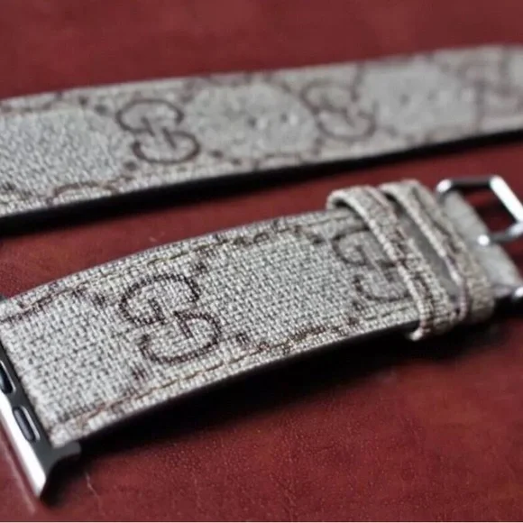 Upcycled Gucci GG Apple Watch Band - Picture 5 of 10